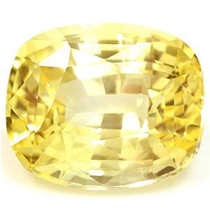 Szafir 1,74 ct, żółty, szlif cushion