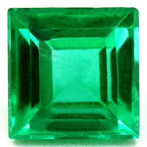 Szmaragd 1,95 ct, zielony, szlif kwadratowy