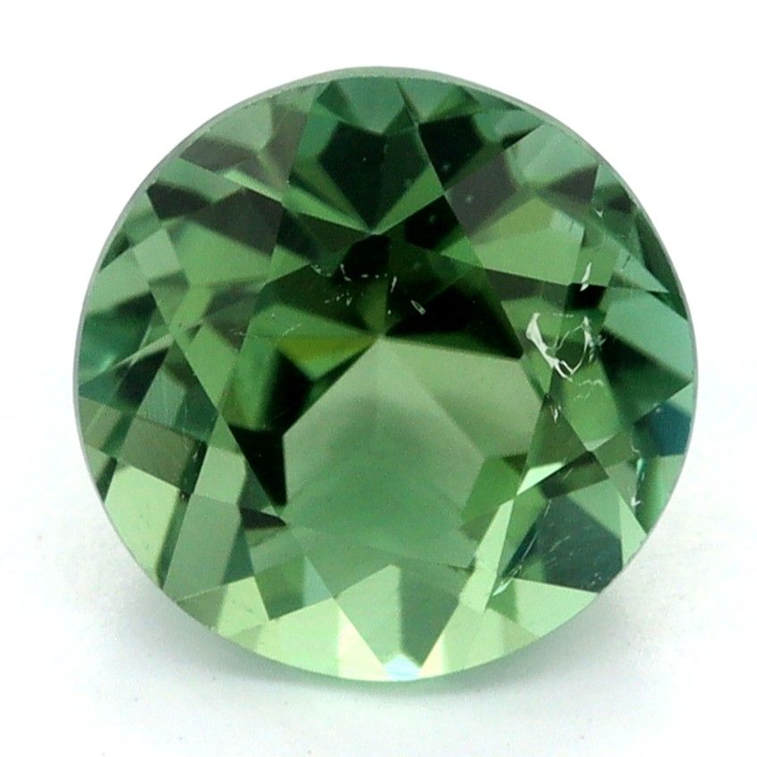 Turmalin 1,51 ct, zielony, szlif okrągły
