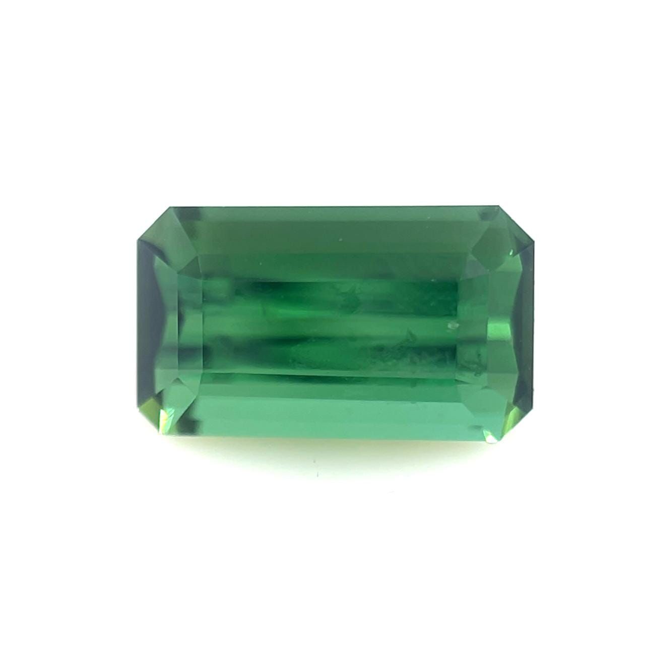 Turmalin 1,51 ct, zielony, szlif szmaragdowy