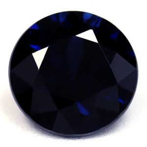 Szafir 1,35 ct, niebieski, szlif okrągły