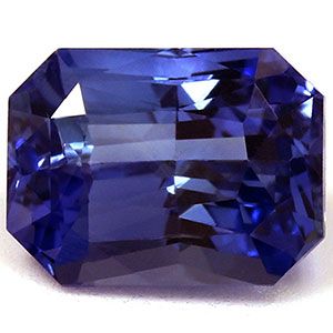 Szafir 1,63 ct, niebieski, szlif szmaragdowy