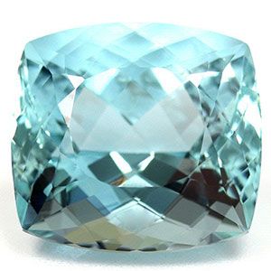 Akwamaryn 8,60 ct, niebieski, szlif cushion