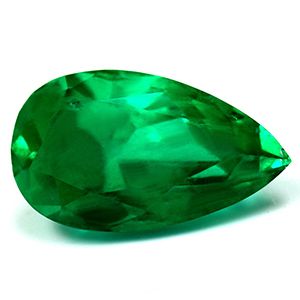 Szmaragd 2,89 ct, zielony, szlif gruszka
