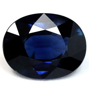 Szafir 2,11 ct, niebieski, szlif owalny