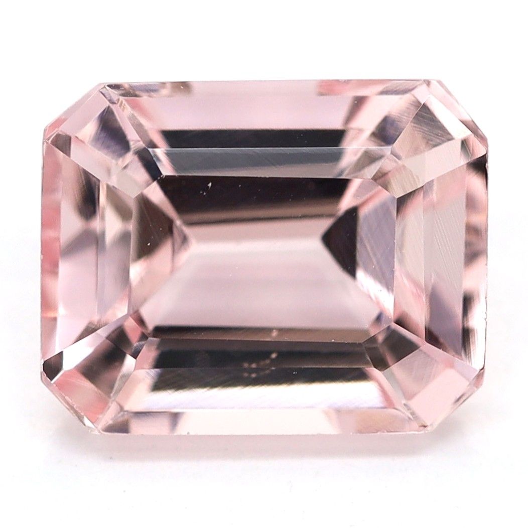 Morganit 2,45 ct, różowy, szlif szmaragdowy