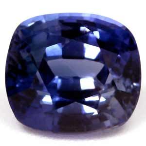 Szafir 1,39 ct, niebieski, szlif cushion