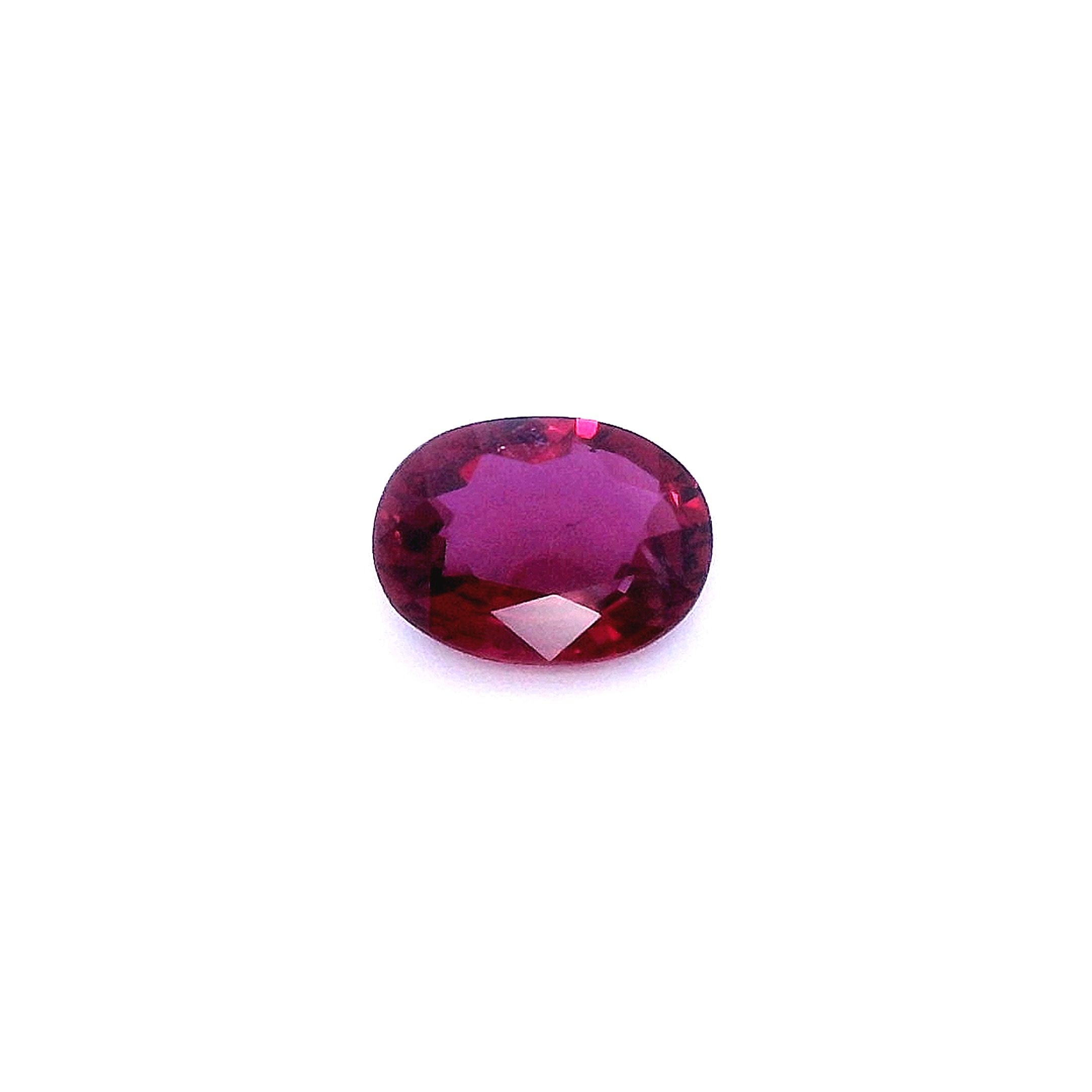 0.63 ct Oval ruby