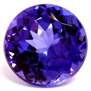 Tanzanit 2,30 ct, niebieski, szlif okrągły