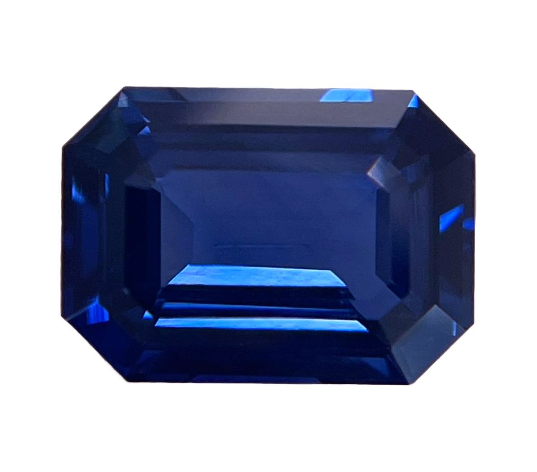 SAPPHIRE FACETED 4.03ct BLUE Blue EC SRILANKA NONE