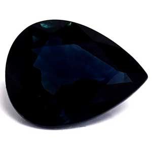 Szafir 1,81 ct, niebieski, szlif gruszka