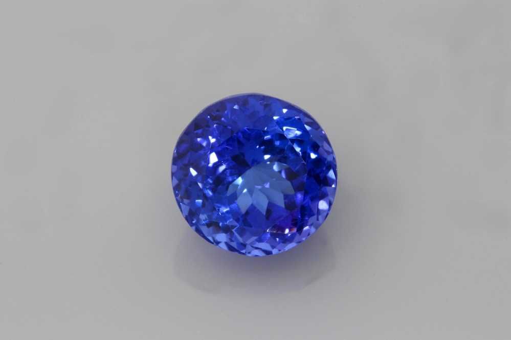 Tanzanit 4,08 ct, purpurowy, szlif okrągły