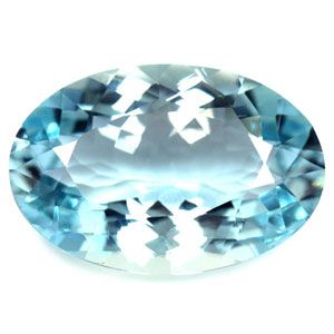 Akwamaryn 6,88 ct, niebieski, szlif owalny