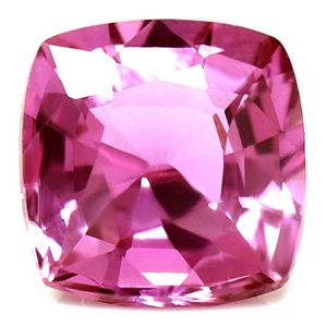 Szafir 1,58 ct, różowy, szlif cushion