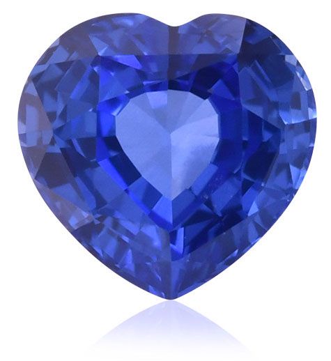 Szafir 2,58 ct, niebieski, szlif serce