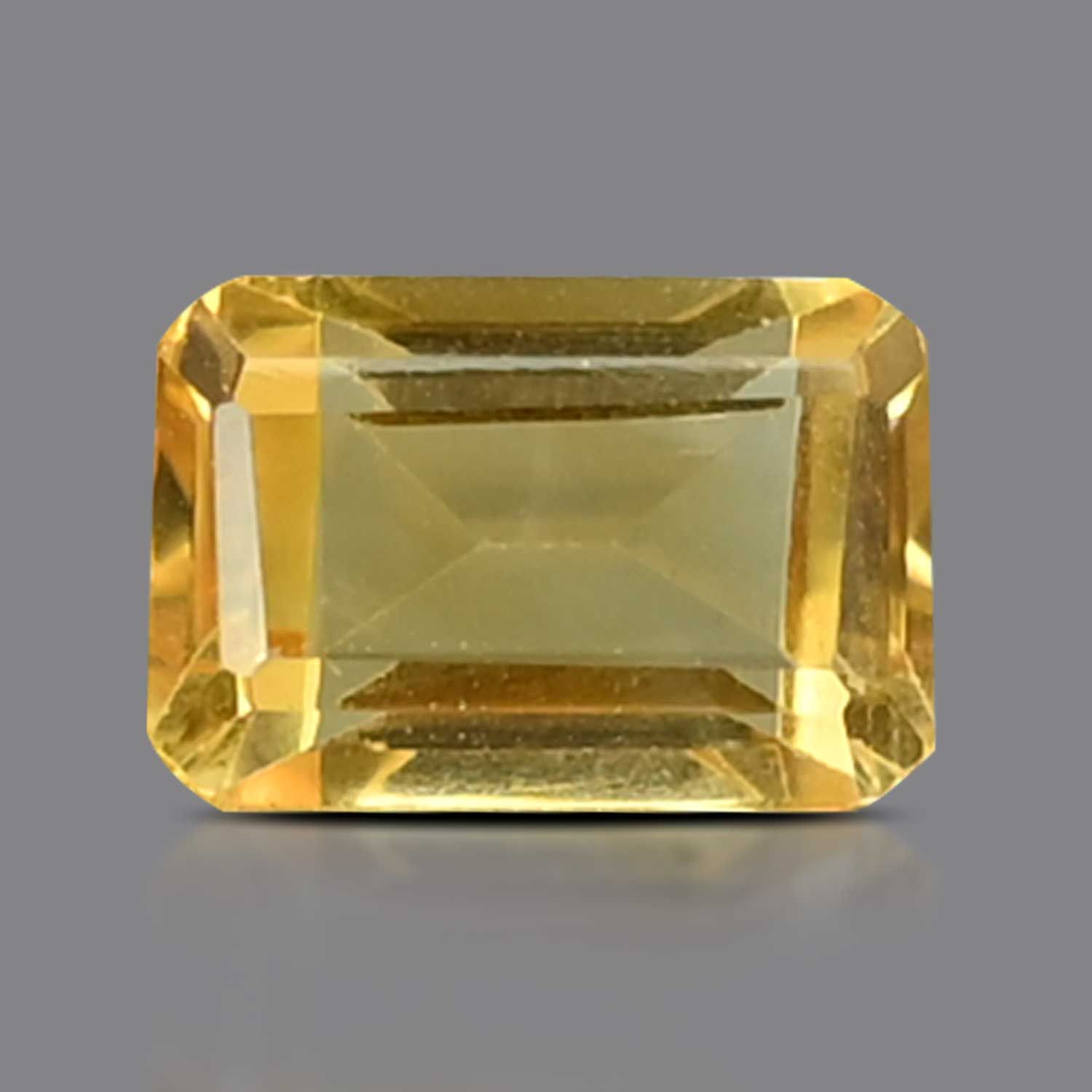 CITRINE FACETED 5.03ct YELLOW EC BRAZIL NONE