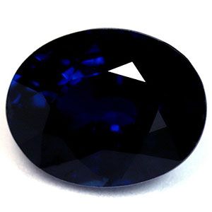 Szafir 2,96 ct, niebieski, szlif owalny