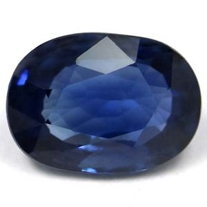 Szafir 1,03 ct, niebieski, szlif owalny