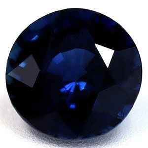 Szafir 1,12 ct, niebieski, szlif okrągły