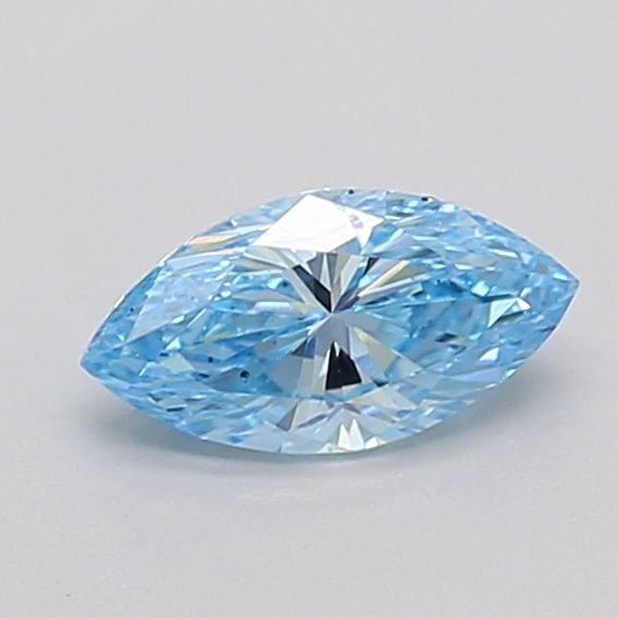 0.52 CT Fancy Intense Blue MARQUISE