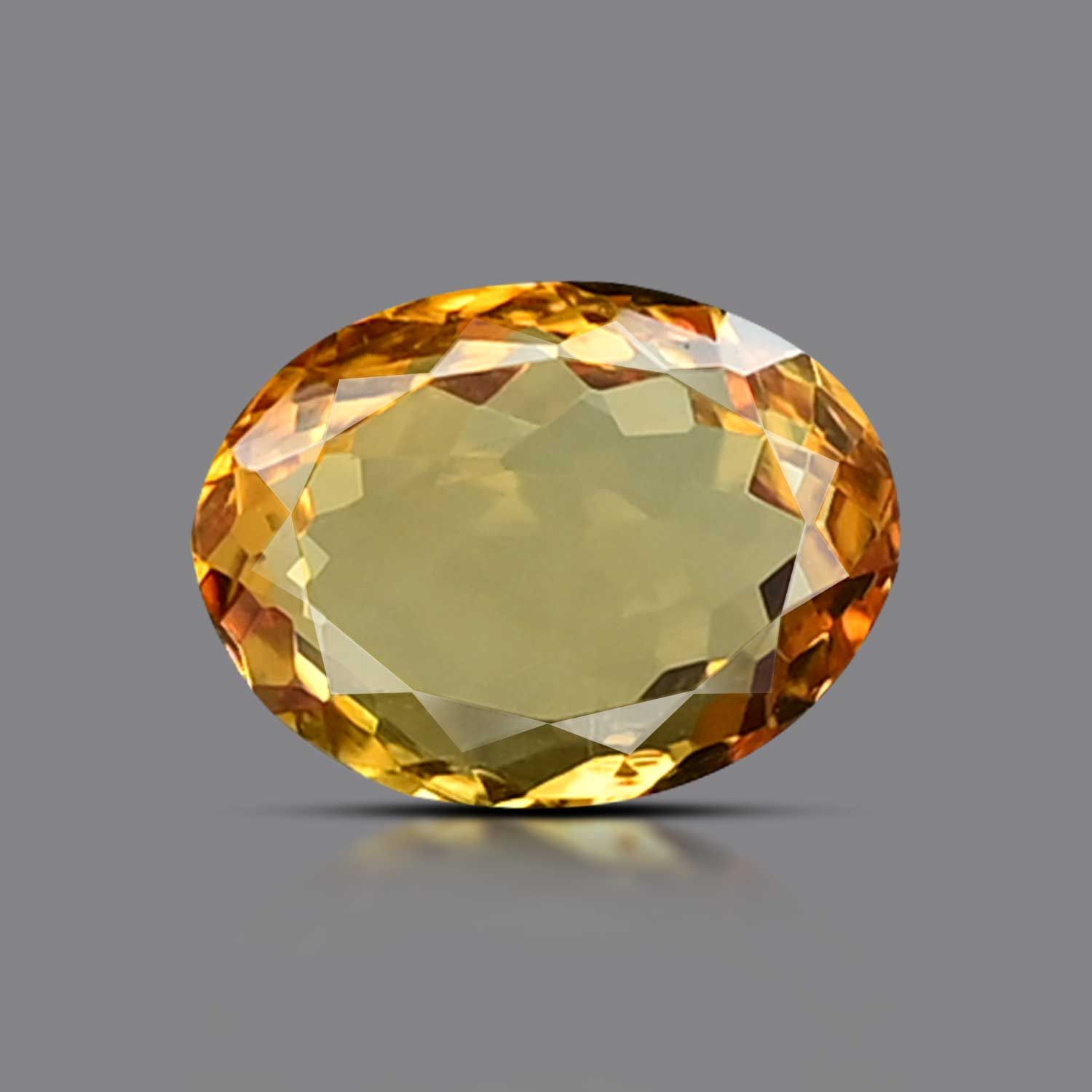 CITRINE FACETED 6.36ct YELLOW EC BRAZIL NONE
