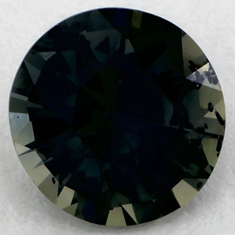 Szafir 1,17 ct, zielony, szlif okrągły