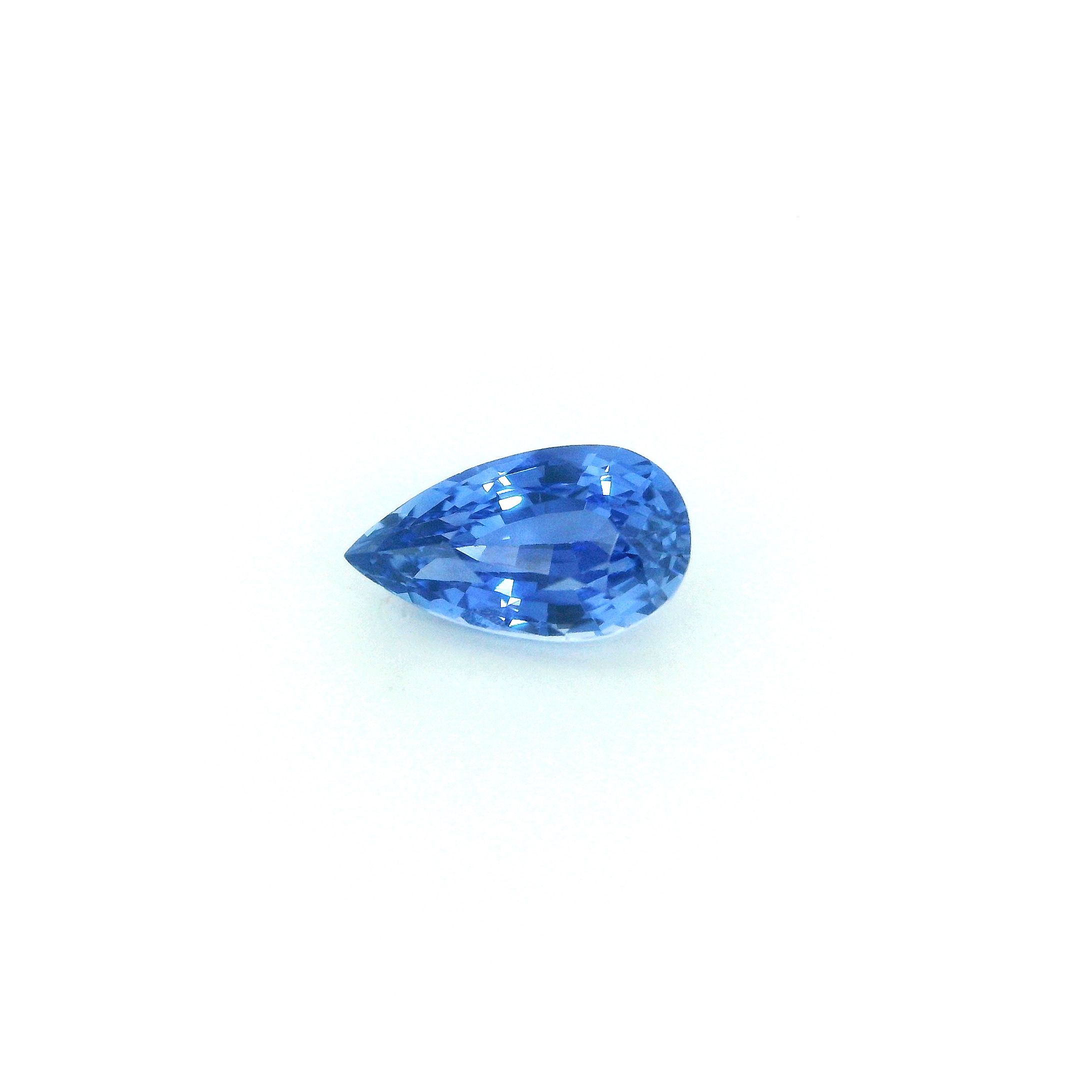 Szafir 1,20 ct, niebieski, szlif gruszka