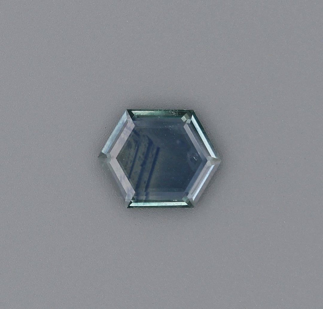 SAPPHIRE FACETED 1.13ct GREEN Green EC UNITEDSTATES HEATED