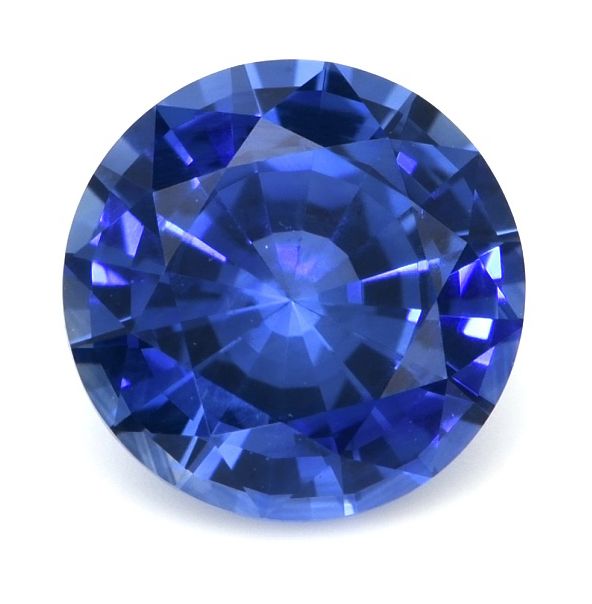 Szafir 1,48 ct, niebieski, szlif okrągły