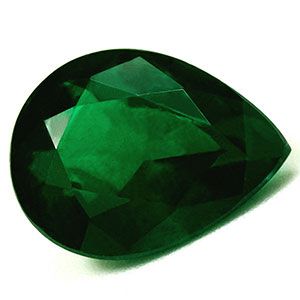 Szmaragd 3,53 ct, zielony, szlif gruszka