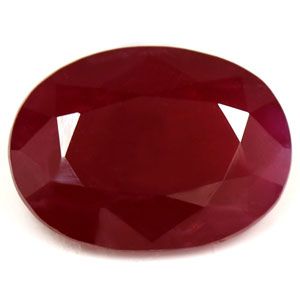 Rubin 2,43 ct, czerwony, szlif owalny