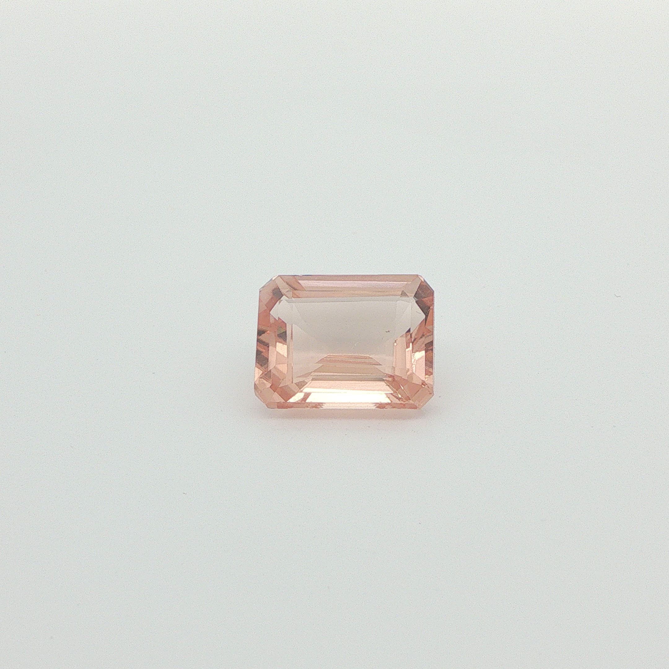 6.77 ct Octagonal Morganite