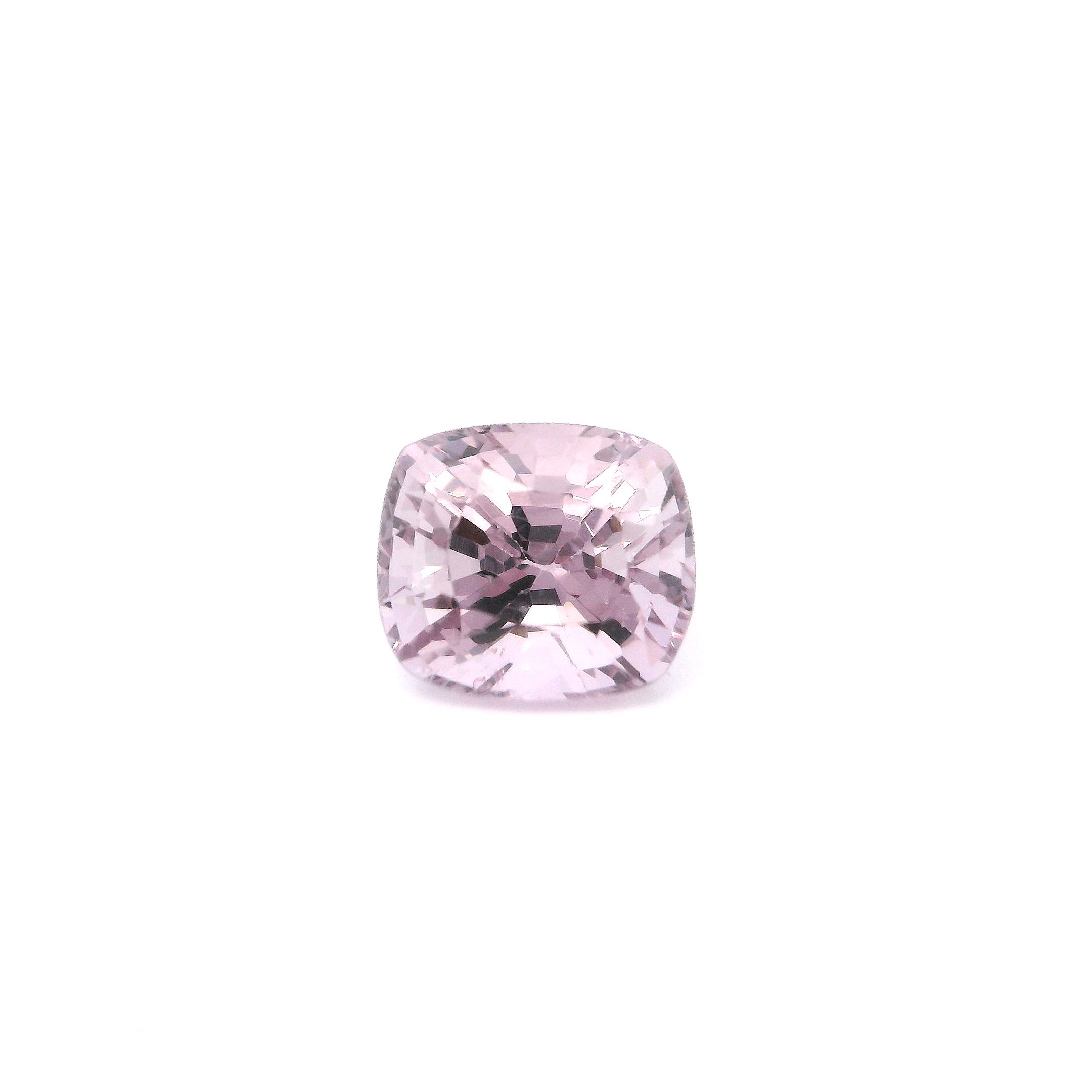 Spinel 1,32 ct, różowy, szlif cushion