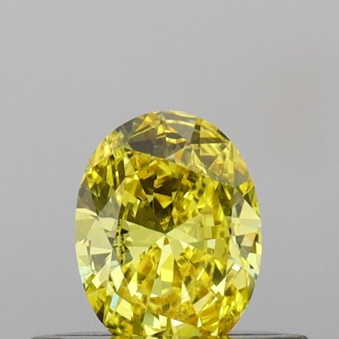 0.31 CT Fancy Vivid Yellow OVAL