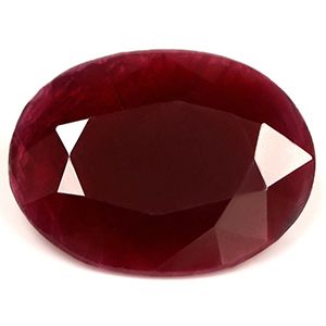 Rubin 5,69 ct, czerwony, szlif owalny