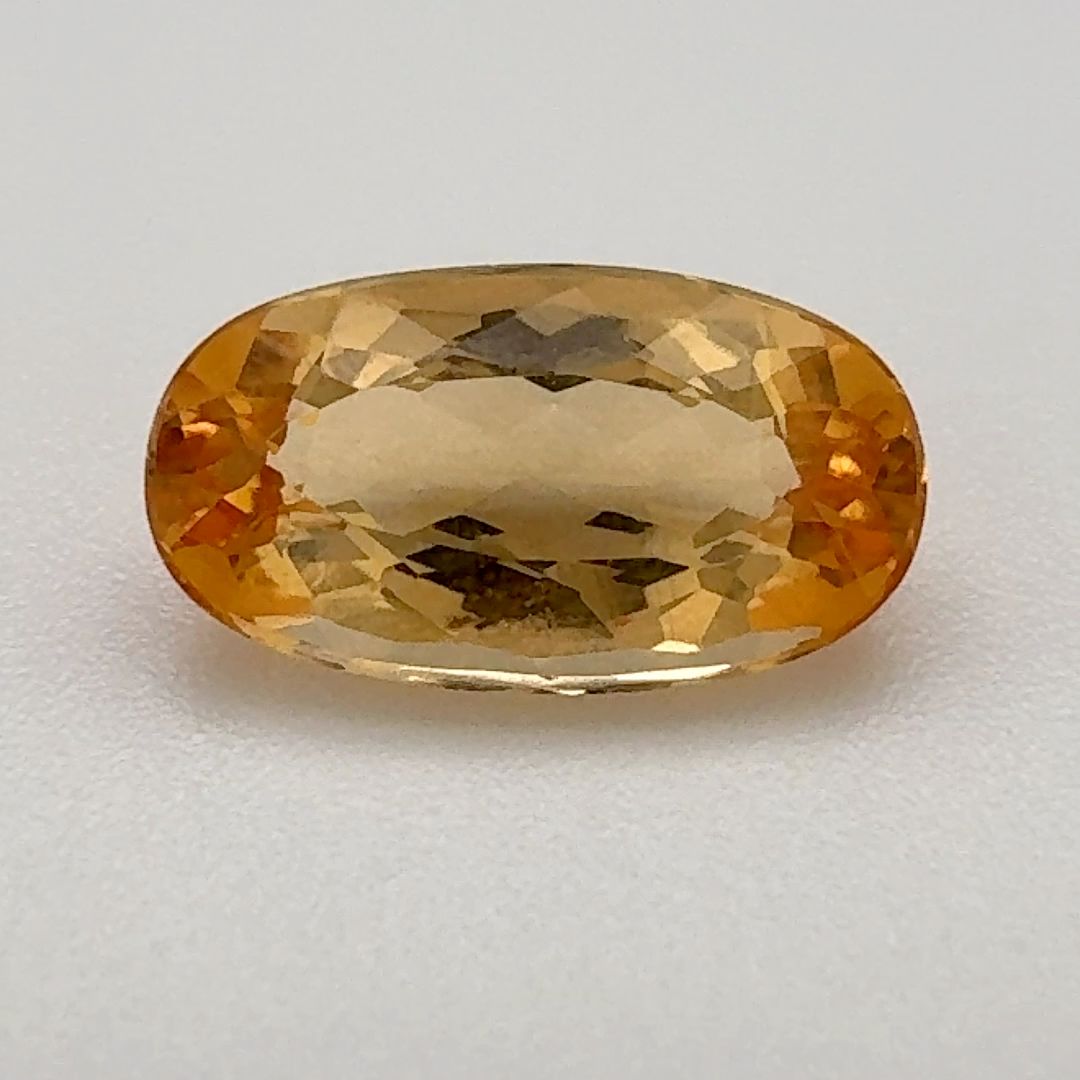 TOPAZ FACETED 2.85ct YELLOW Medium Orangey Yellow EC BRAZIL NONE