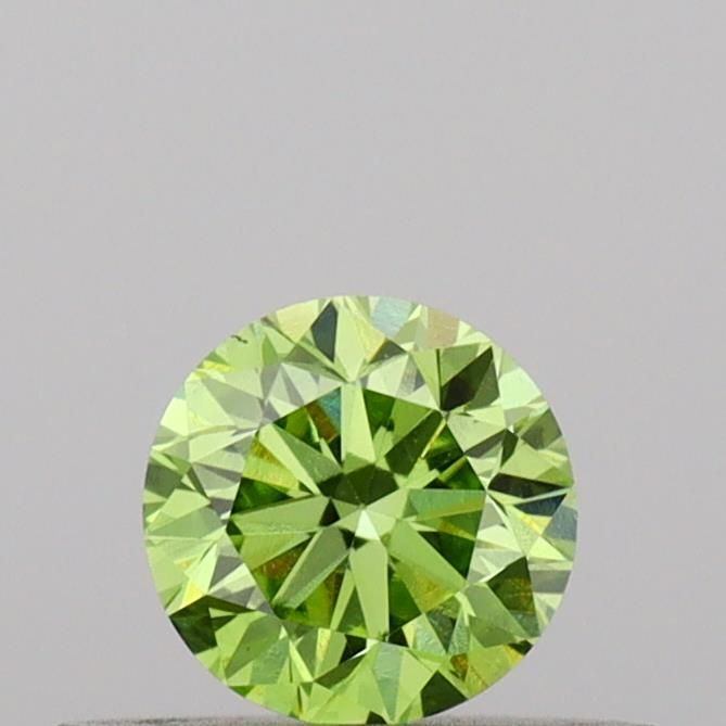 0.31 CT Fancy Vivid Green ROUND
