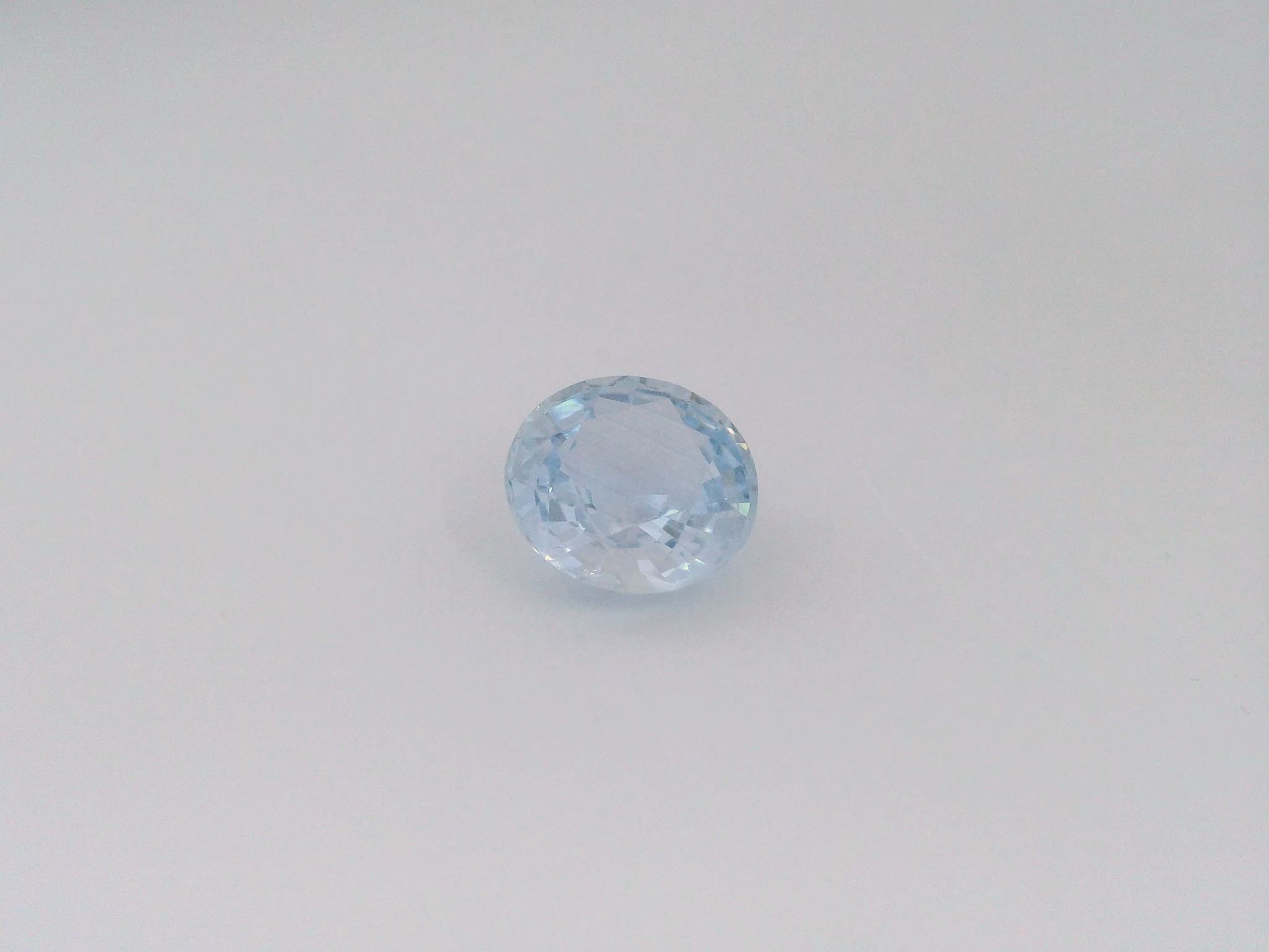 SAPPHIRE FACETED 2.78ct BLUE Light Blue SI SRILANKA HEATED