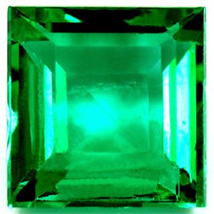 Szmaragd 1,94 ct, zielony, szlif kwadratowy