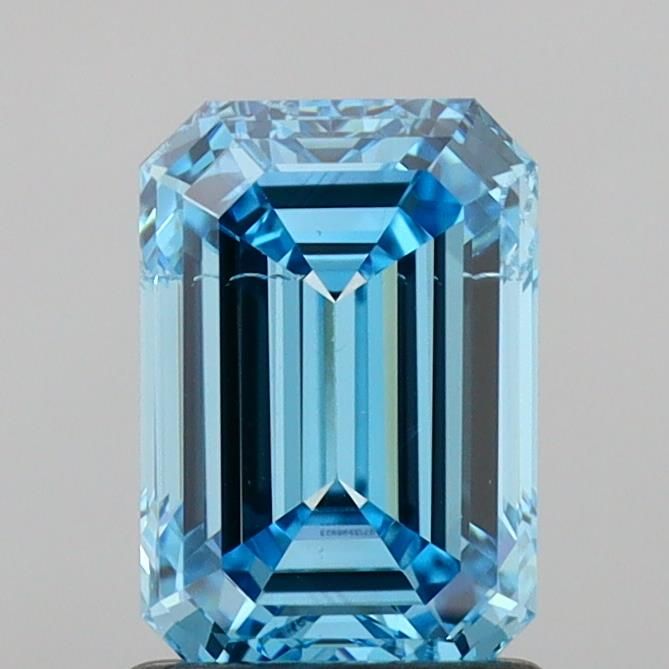 1.41 CT Fancy Vivid Blue EMERALD