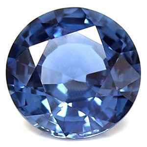 Szafir 1,03 ct, niebieski, szlif okrągły