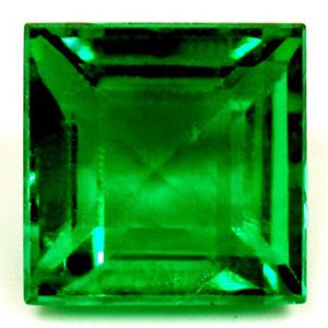 Szmaragd 1,22 ct, zielony, szlif kwadratowy