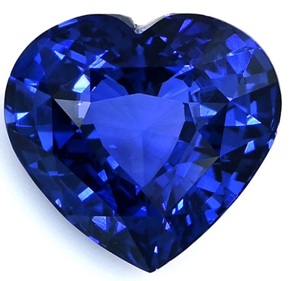 Szafir 4,50 ct, niebieski, szlif serce