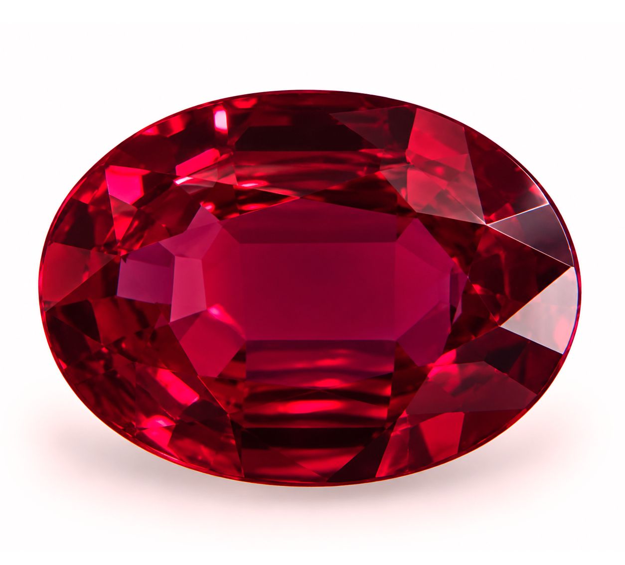 Rubin 2,26 ct, czerwony, szlif owalny