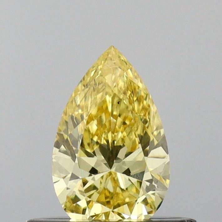 0.42 CT Fancy Vivid Yellow PEAR