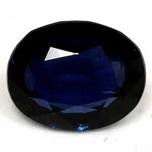 SAPPHIRE FACETED 1.1ct BLUE Deep Blue EC MADAGASCAR HEATED