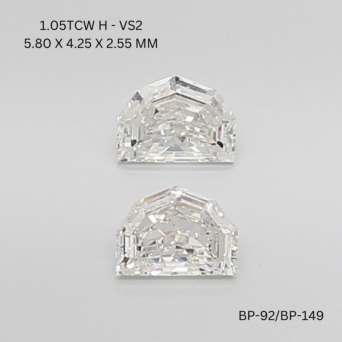 Prírodný diamant half moon,...