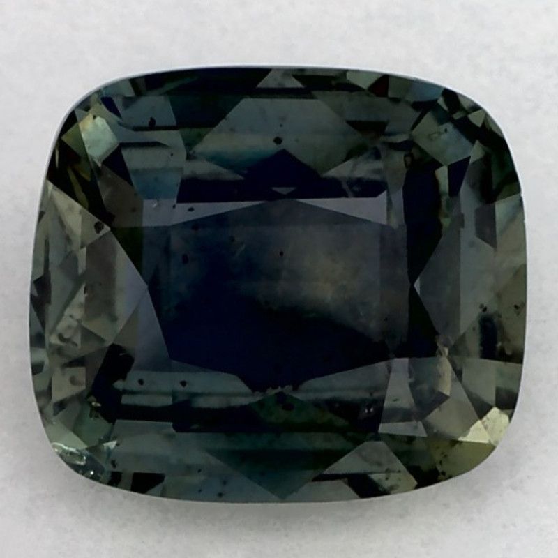 Szafir 1,44 ct, zielony, szlif cushion