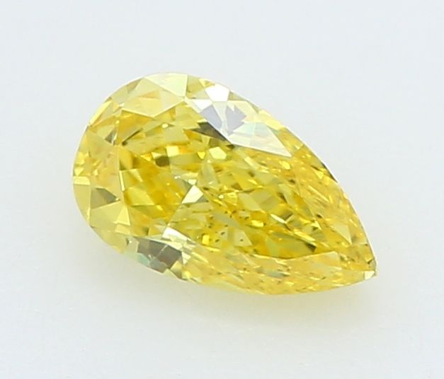 0.26 CT Fancy Vivid Yellow PEAR