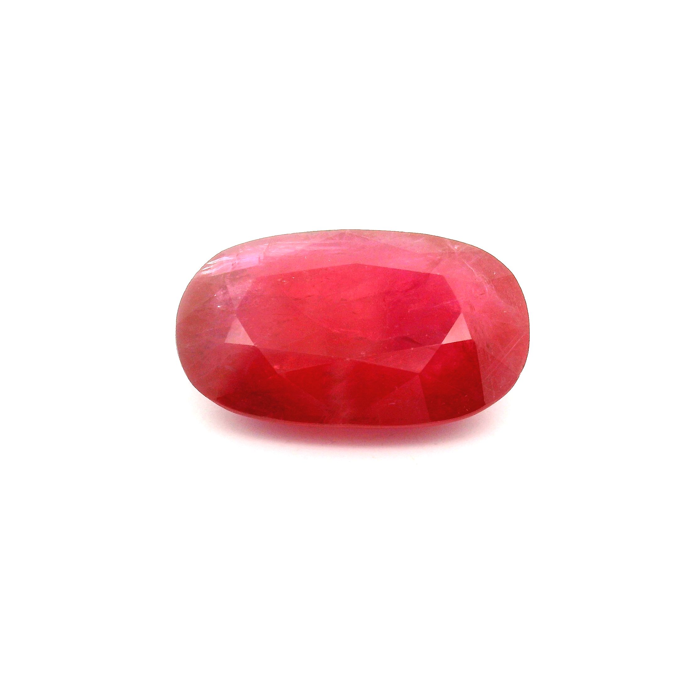 Rubin 11,95 ct, czerwony, szlif owalny